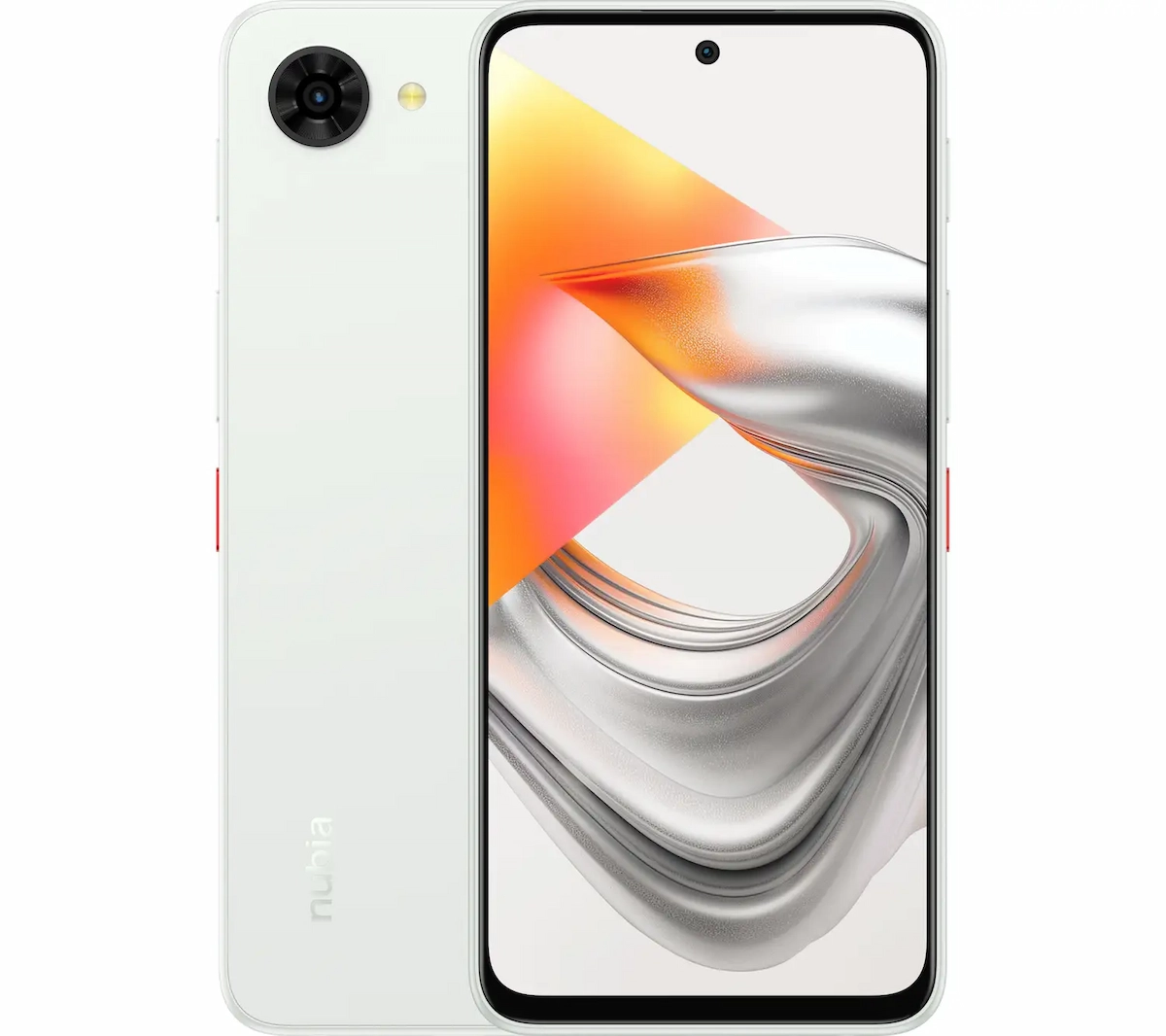 nubia S2Rの前面と背面デザイン。楽天モバイル取扱のホワイト筐体と大画面を紹介